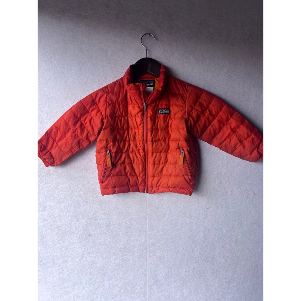 Patagonia Baby Down Sweater Jacket Orange Puffer 60517 FA12 18M